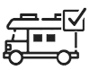 A motorhome icon representing the RV booking confirmation received when booking with RVezy.