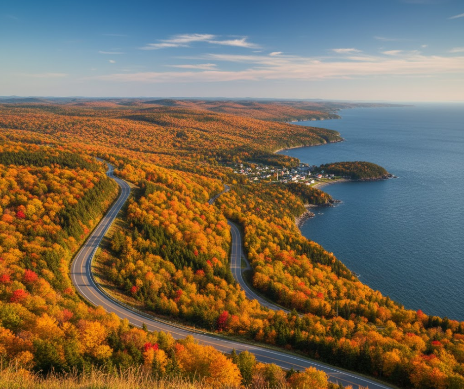 Fundy, Cape Breton Highlands, Prince Edward Island aerial view